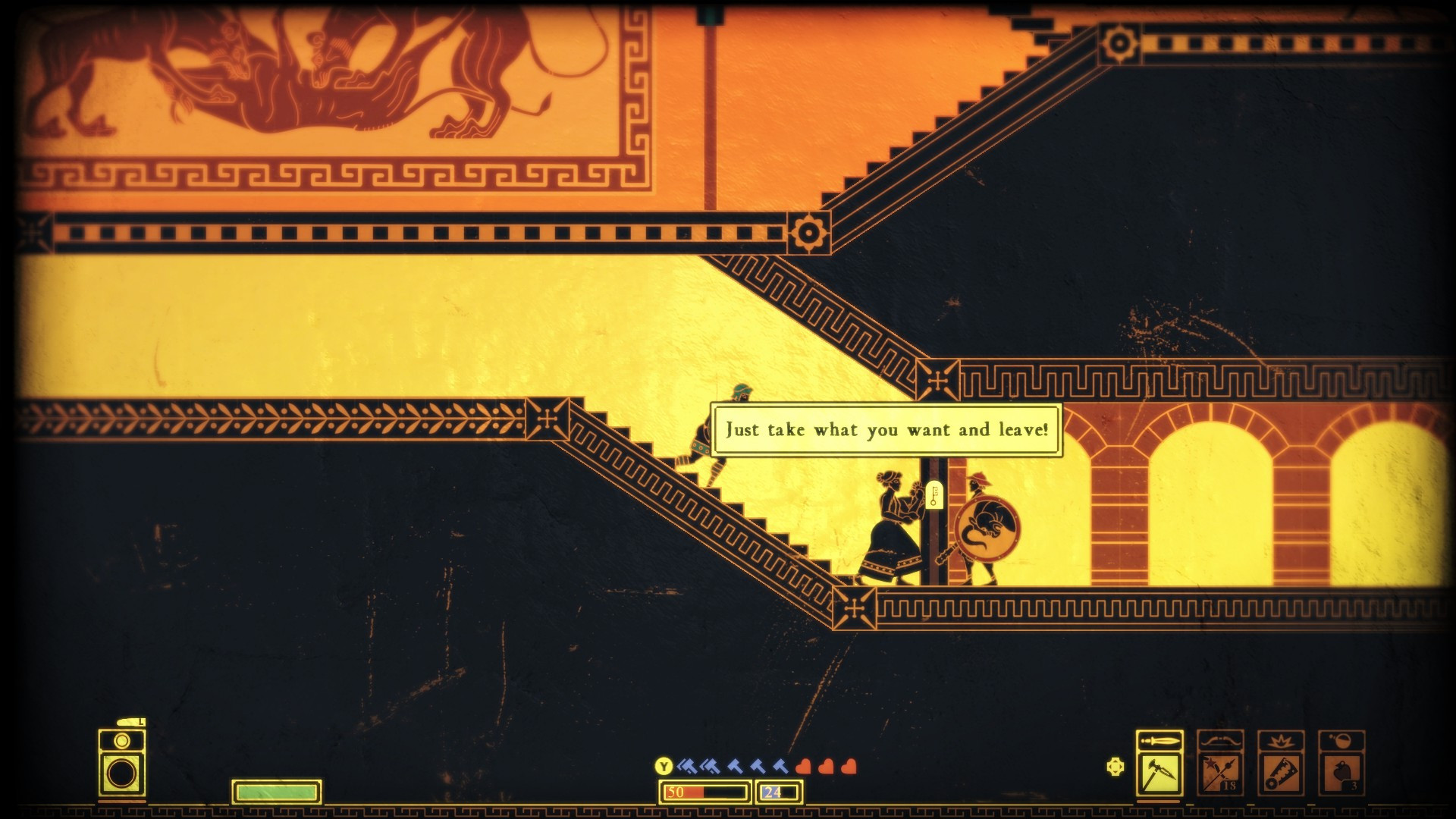 Just take what you want and leave!